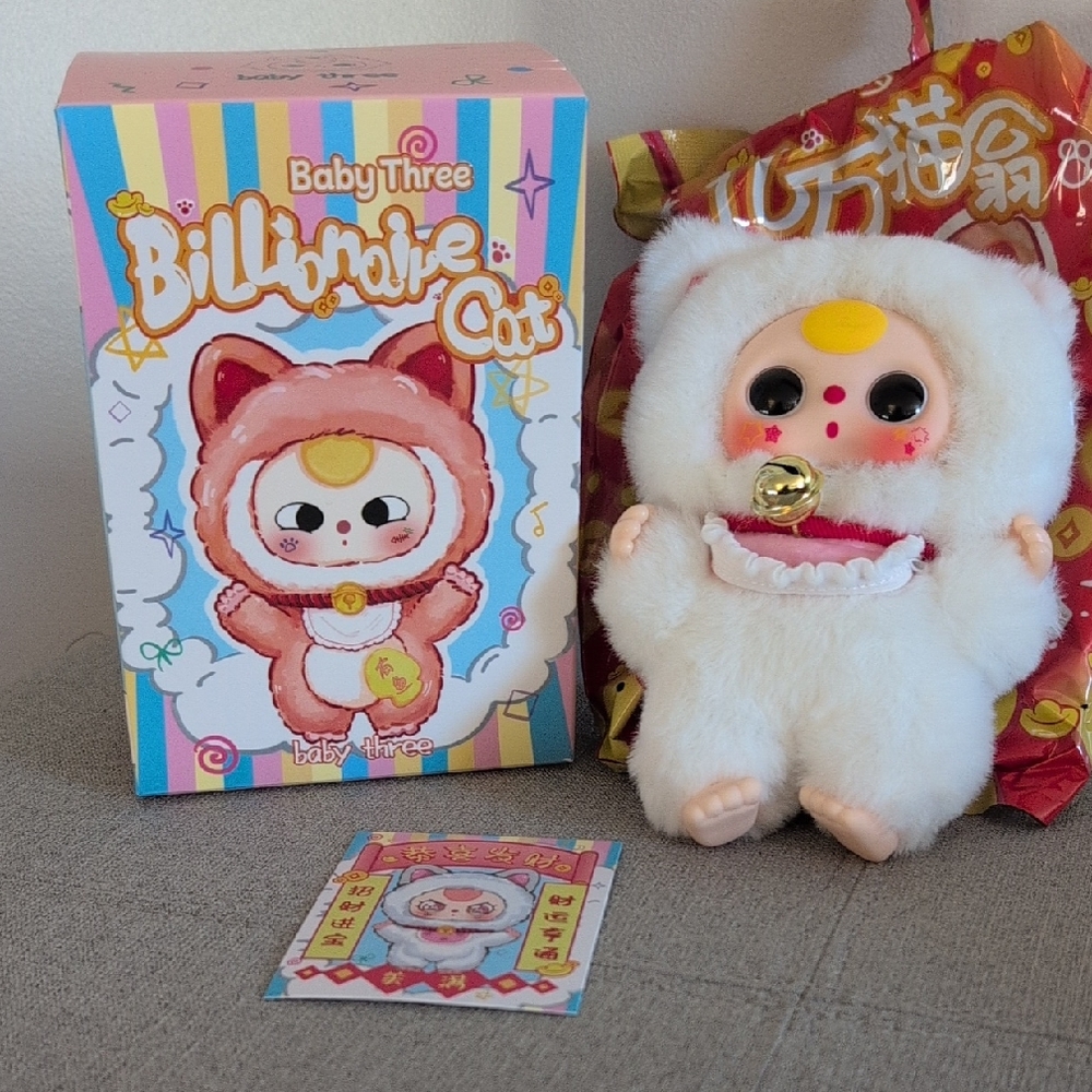 Billionaire Cat Baby Three- White and Pink Confirmed